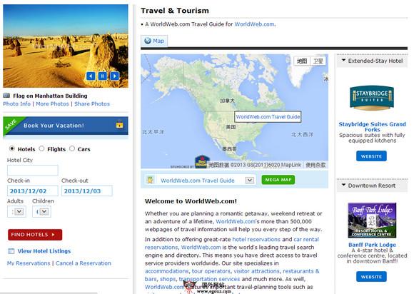 WorldWeb:加拿大旅遊嚮導網