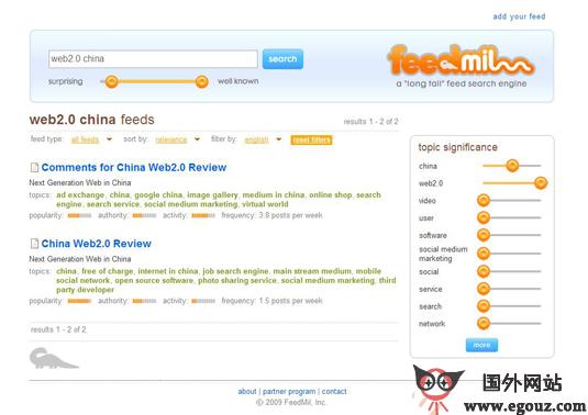 FeedMil:話題式搜尋引擎