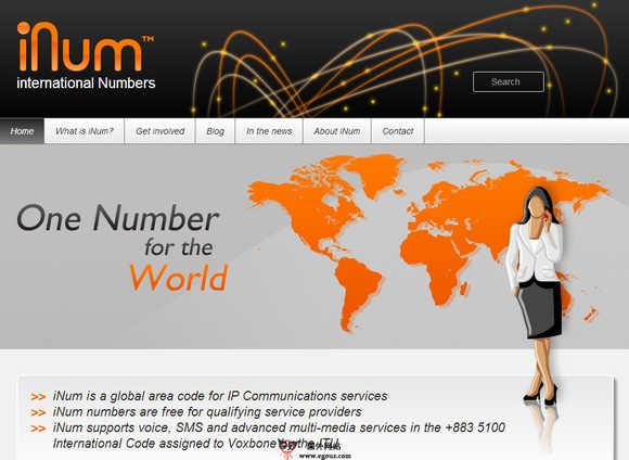 INUM:全球電話號碼查詢平臺