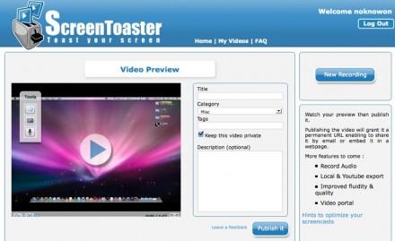 Screentoaster:線上螢幕錄製工具1