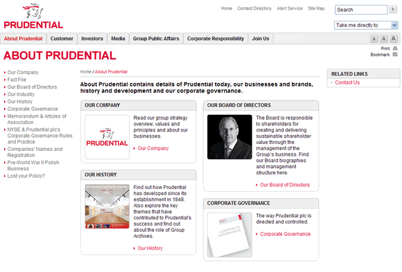 Prudential.co.uk:英國保誠保險集團