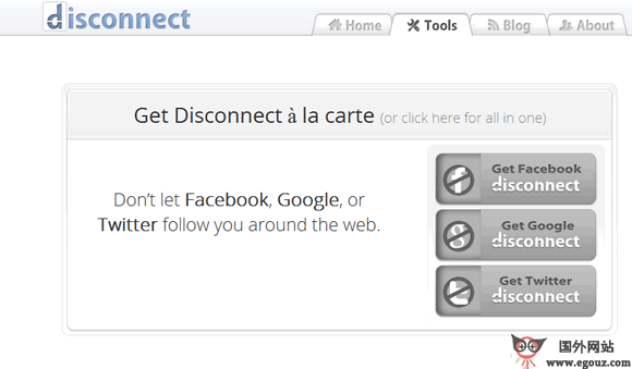 Disconnect:網際網路隱私保護工具