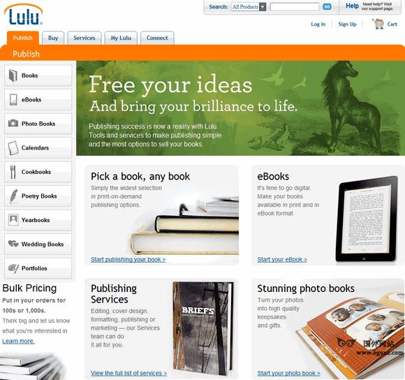 LuLu:書籍自助式出版平臺
