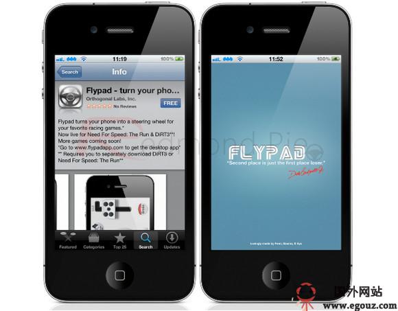 FlypadApp:iPhone手機變成遊戲控制器應用