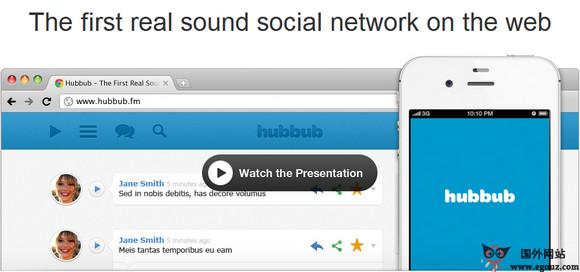 Hubbub.fm:基於語音社交網路平臺