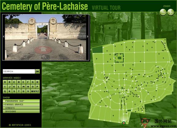 Pere-LaChaise:法國拉雪茲神父公墓官方網站