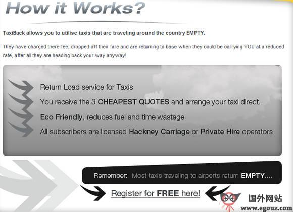 英國TaxiBack計程車服務公司