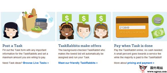 TaskRabbit:勞動任務認領服務平臺