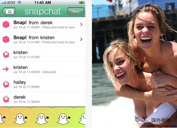 SnapChat:圖片聊天手機應用