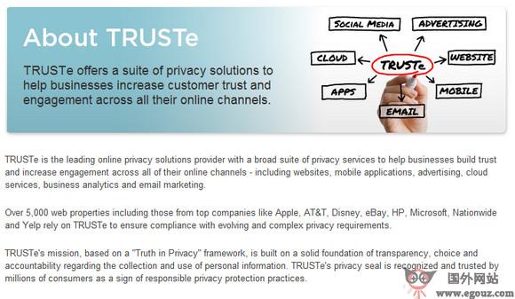 Truste:線上隱私封條服務網