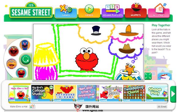 SesameStreet:美國芝麻街兒童教育平臺