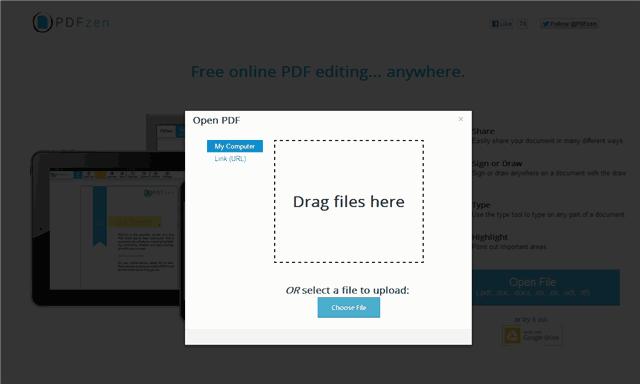 PDFZen: 無論何時何地，線上免費給PDF文件添加註解、高亮