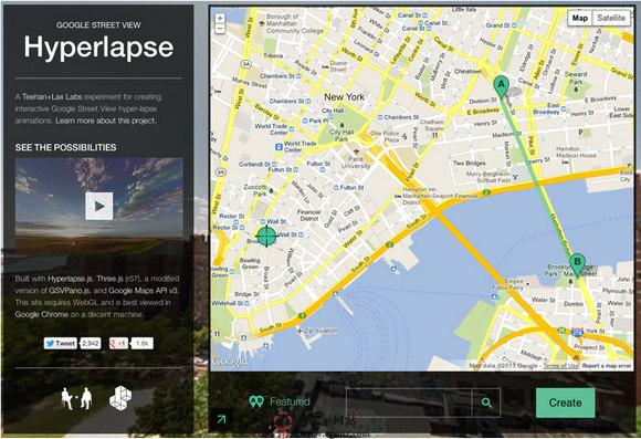 HyperLapse:谷歌街景超平面實驗室