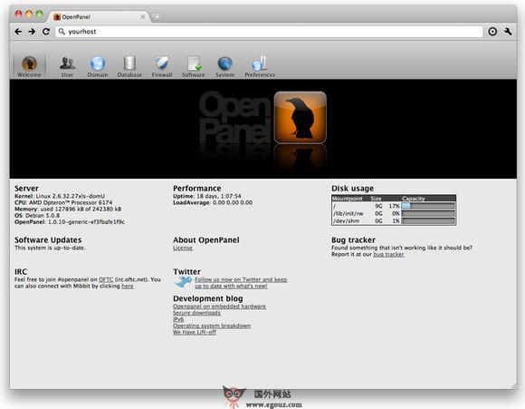 OpenPanel:開源伺服器管理配置系統