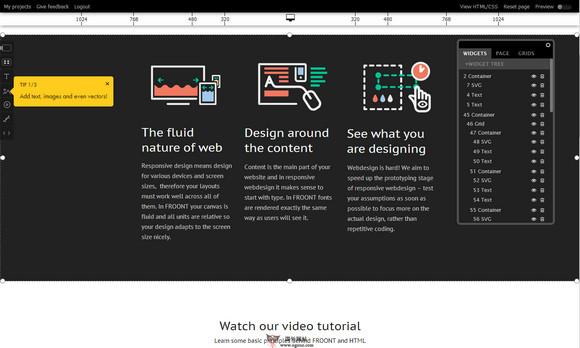 Froont:線上視覺化網頁設計工具