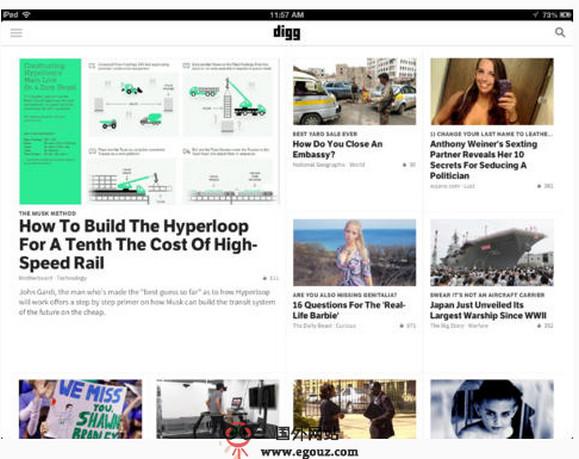 Digg:掘客網際網路科技新聞網