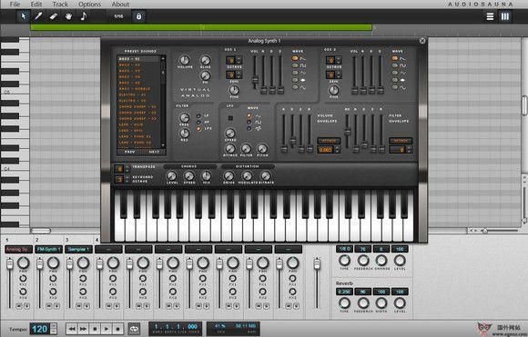 AudioAauNa:線上音樂模擬合成工具