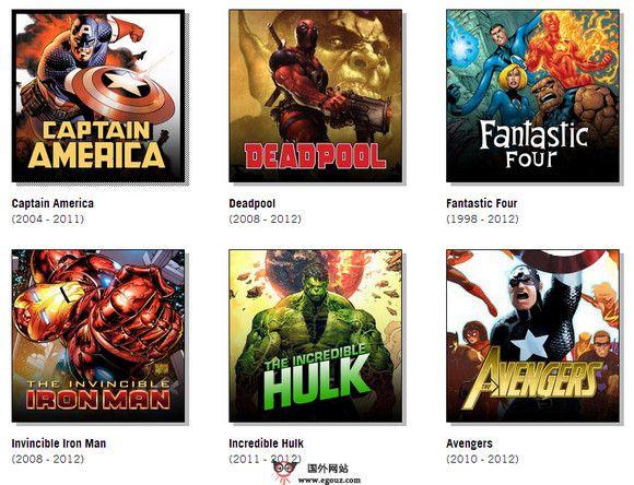 Marvel:美國漫威漫畫公司官網