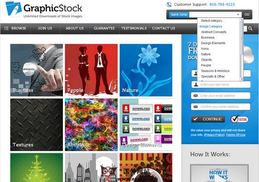 GraphicStock:基於訂閱的免費素材分享網