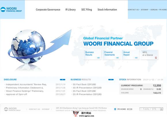 Woorifg:韓國友利金融控股公司官網