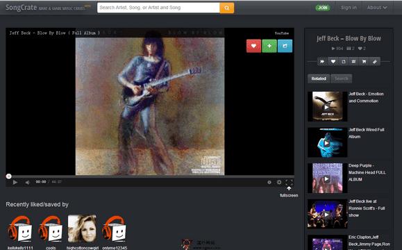 SongCrate:線上音樂視訊搜尋網