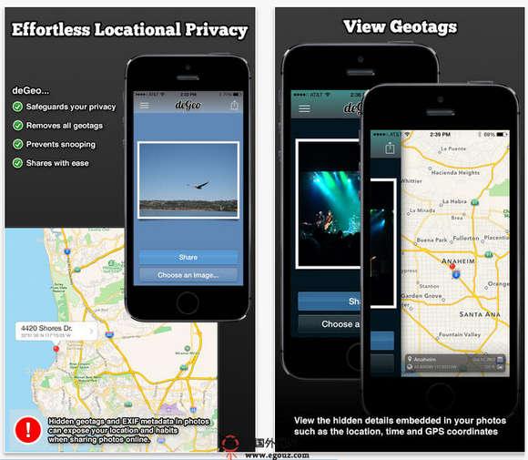 DeGeo:手機拍照地理位置消除應用