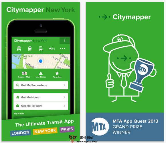CityMapper:城市旅遊交通地圖查詢網