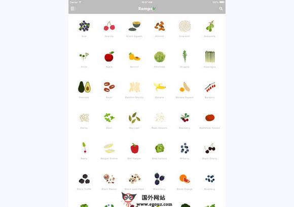 RampsApp:視覺化食物菜譜指南應用