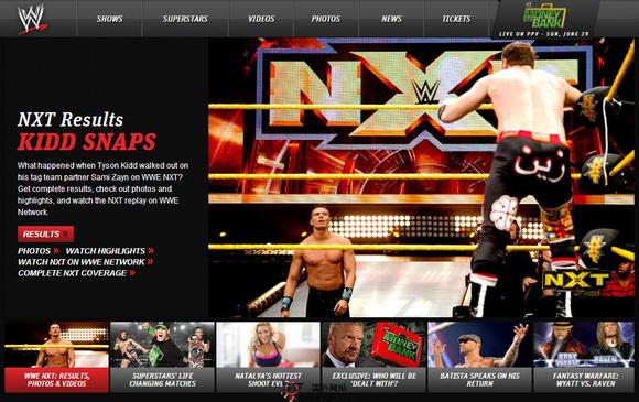 WWE:美國職業摔角聯盟官網