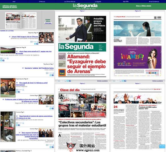 LaSegunda:智利午報《第二報》官網