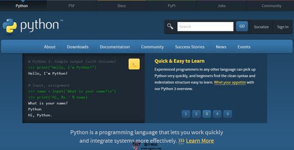 Python:面向物件程式語言官網
