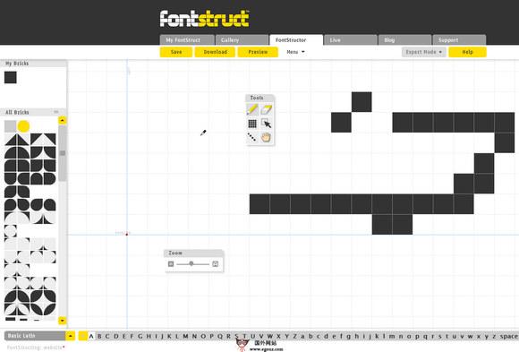 Fontstruct:線上免費字型創作工具