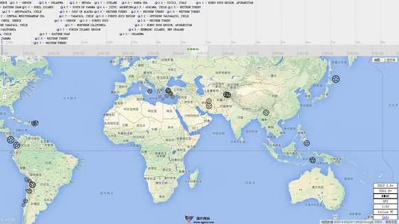 Earthquake:世界地震監測視覺化地圖