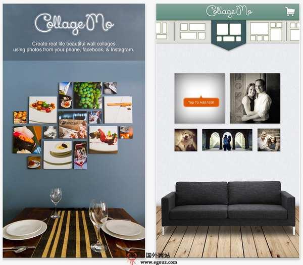 CollageMo:家庭牆面拼圖模擬應用