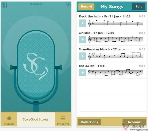 ScoreCloud:哼唱旋律生成五線譜工具
