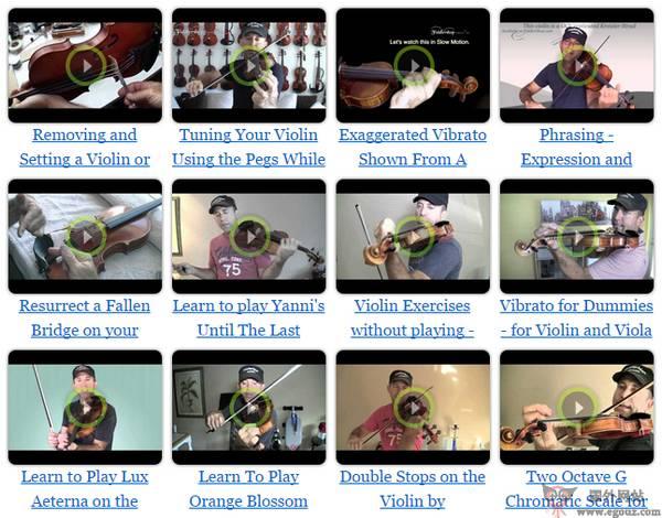 FiddlerMan:免費小提琴視訊教學網