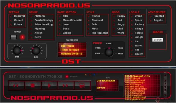 NosoapRadio:線上遊戲背景音樂搜尋網