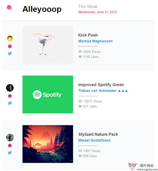 Alleyooop:創意設計訂閱推送網