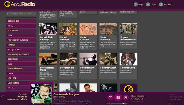 AccuRadio:免費古典音樂頻道