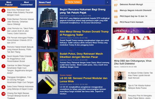 印尼Detik新聞門戶網