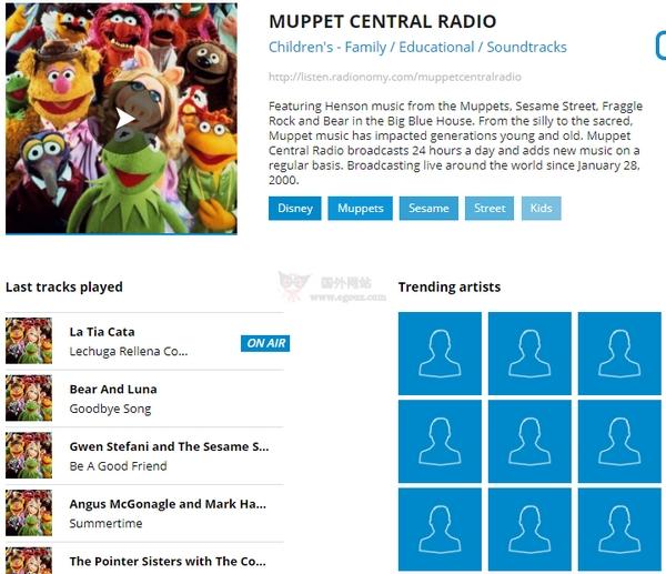 Muppet Central Radio 布偶音樂網路電臺